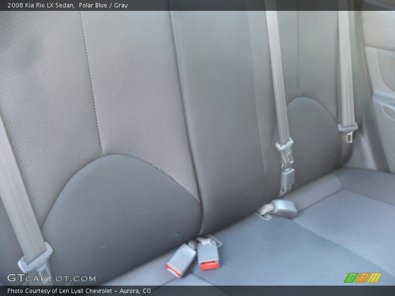 Polar Blue / Gray 2008 Kia Rio LX Sedan