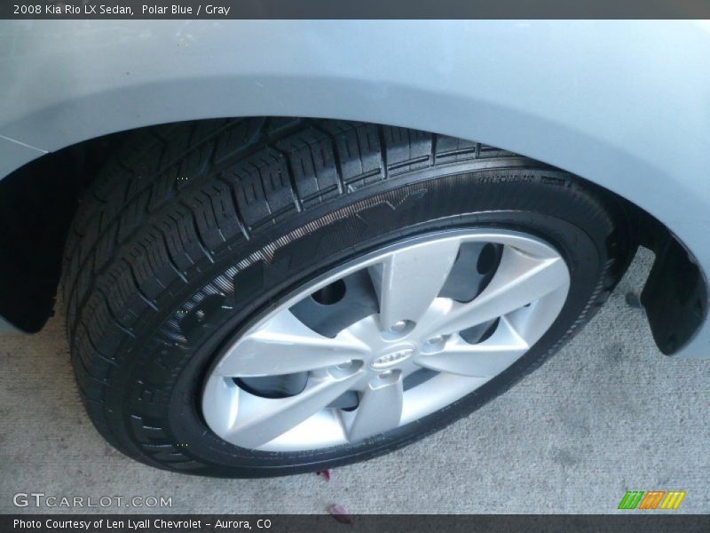Polar Blue / Gray 2008 Kia Rio LX Sedan