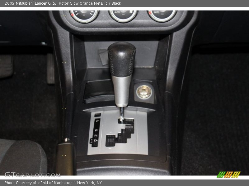 Rotor Glow Orange Metallic / Black 2009 Mitsubishi Lancer GTS