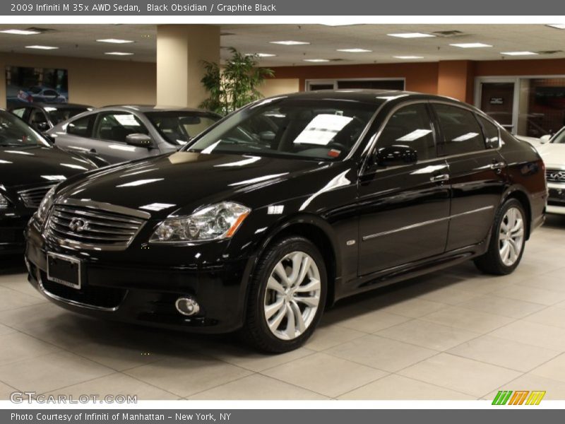 Black Obsidian / Graphite Black 2009 Infiniti M 35x AWD Sedan