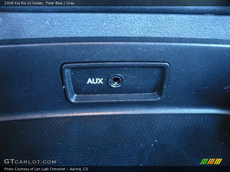 Polar Blue / Gray 2008 Kia Rio LX Sedan