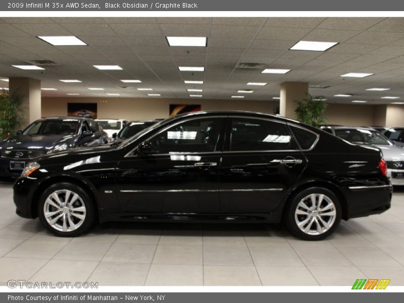 Black Obsidian / Graphite Black 2009 Infiniti M 35x AWD Sedan