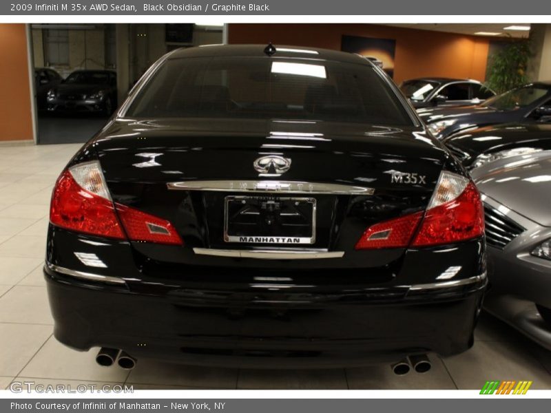 Black Obsidian / Graphite Black 2009 Infiniti M 35x AWD Sedan
