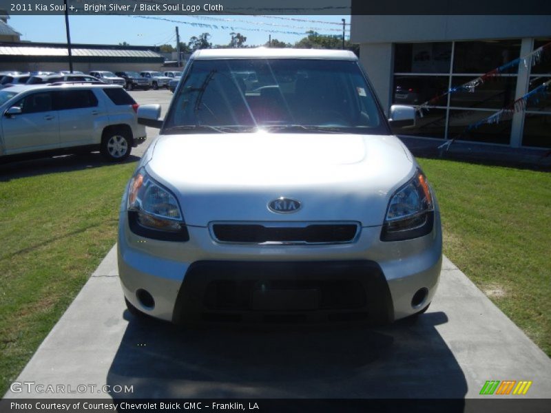 Bright Silver / Black Soul Logo Cloth 2011 Kia Soul +