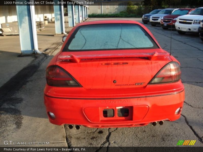 Bright Red / Dark Taupe 1999 Pontiac Grand Am GT Sedan