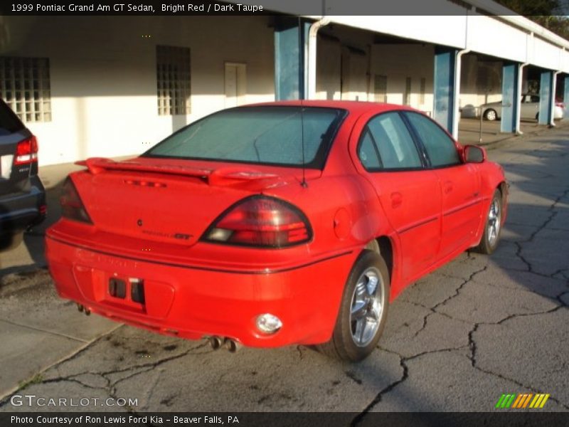 Bright Red / Dark Taupe 1999 Pontiac Grand Am GT Sedan