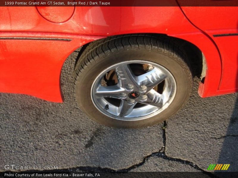 Bright Red / Dark Taupe 1999 Pontiac Grand Am GT Sedan