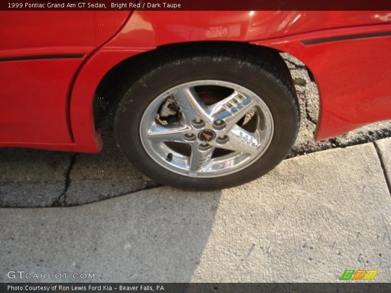 Bright Red / Dark Taupe 1999 Pontiac Grand Am GT Sedan