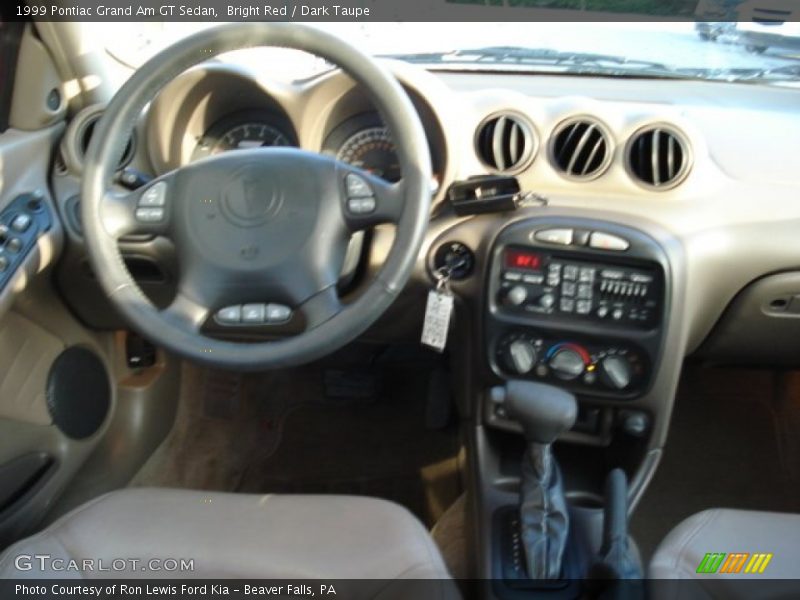 Bright Red / Dark Taupe 1999 Pontiac Grand Am GT Sedan