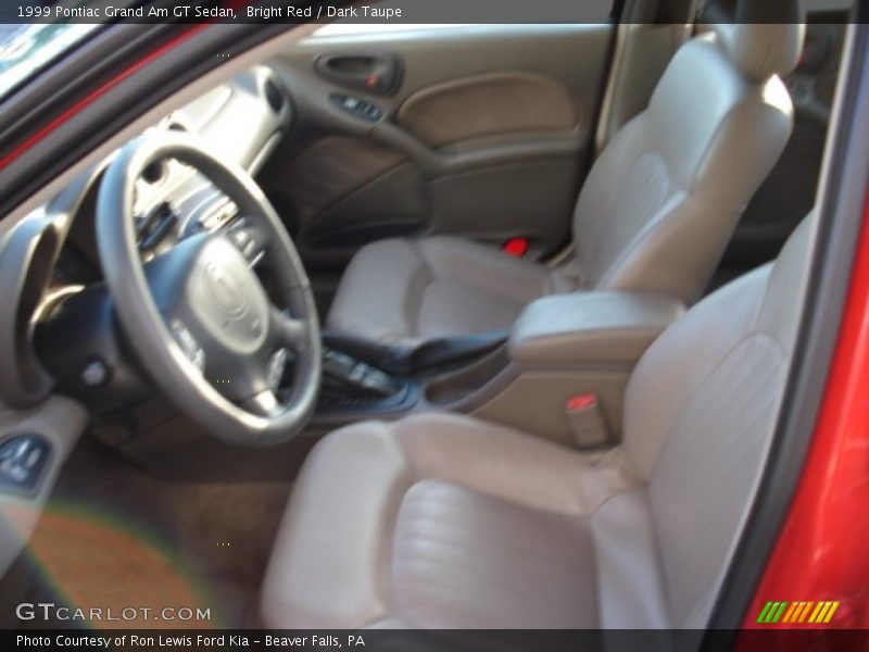 Bright Red / Dark Taupe 1999 Pontiac Grand Am GT Sedan