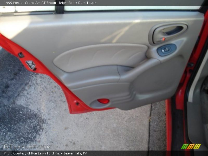 Bright Red / Dark Taupe 1999 Pontiac Grand Am GT Sedan