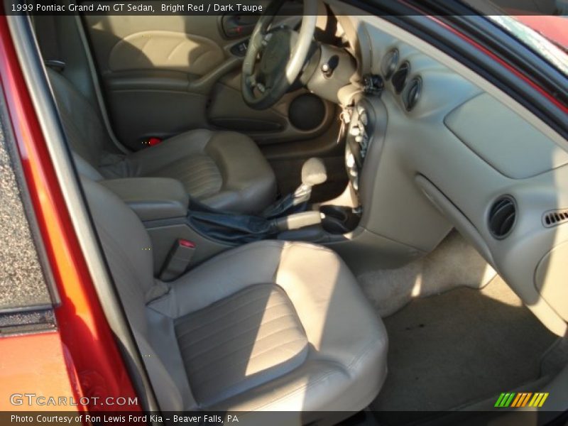 Bright Red / Dark Taupe 1999 Pontiac Grand Am GT Sedan