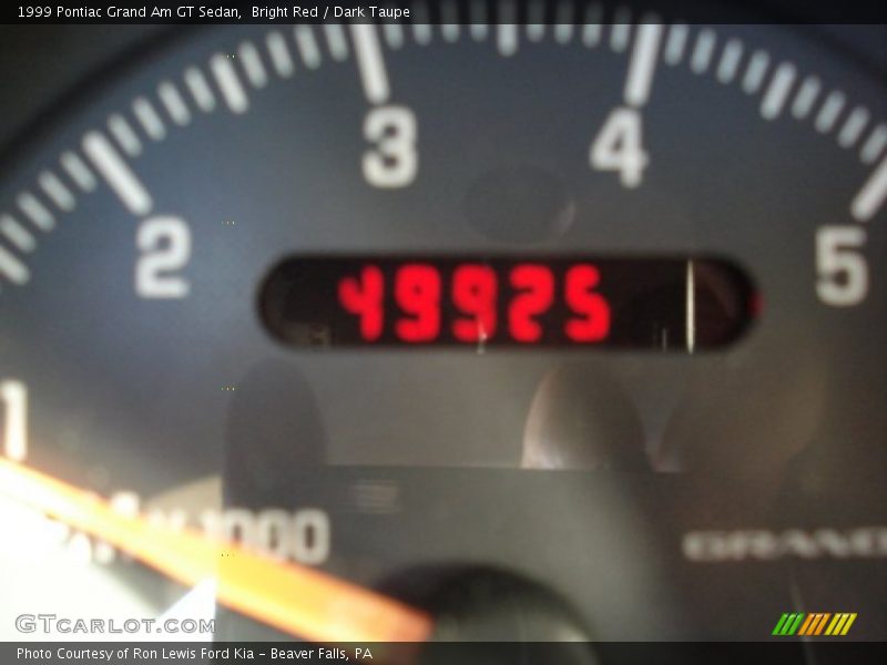 Bright Red / Dark Taupe 1999 Pontiac Grand Am GT Sedan
