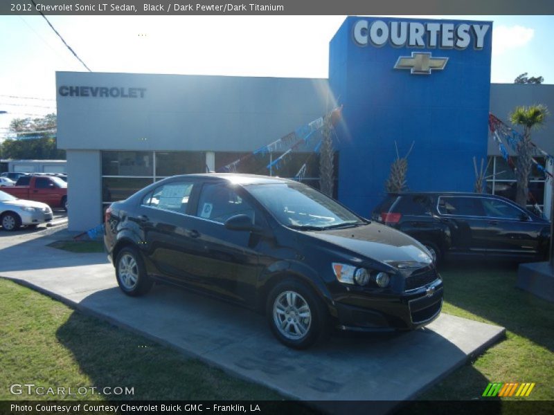 Black / Dark Pewter/Dark Titanium 2012 Chevrolet Sonic LT Sedan