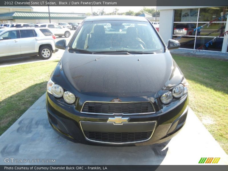 Black / Dark Pewter/Dark Titanium 2012 Chevrolet Sonic LT Sedan