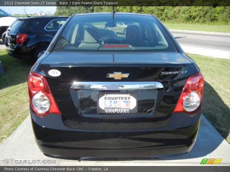 Black / Dark Pewter/Dark Titanium 2012 Chevrolet Sonic LT Sedan