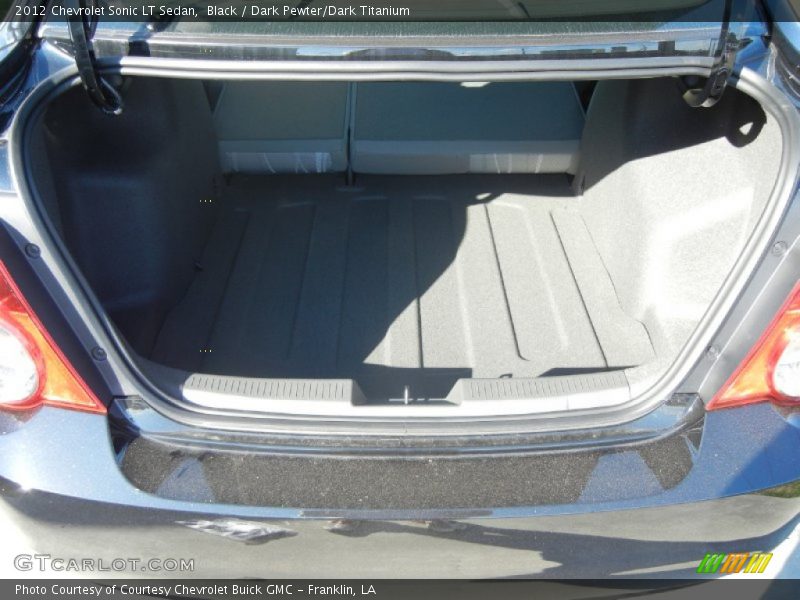  2012 Sonic LT Sedan Trunk
