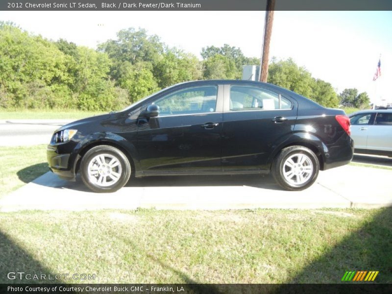 Black / Dark Pewter/Dark Titanium 2012 Chevrolet Sonic LT Sedan