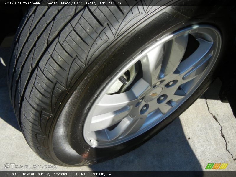 Black / Dark Pewter/Dark Titanium 2012 Chevrolet Sonic LT Sedan