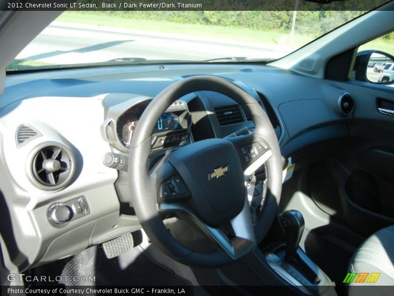 Black / Dark Pewter/Dark Titanium 2012 Chevrolet Sonic LT Sedan