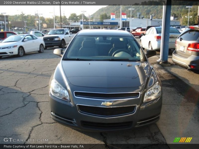Dark Gray Metallic / Titanium 2009 Chevrolet Malibu LS Sedan