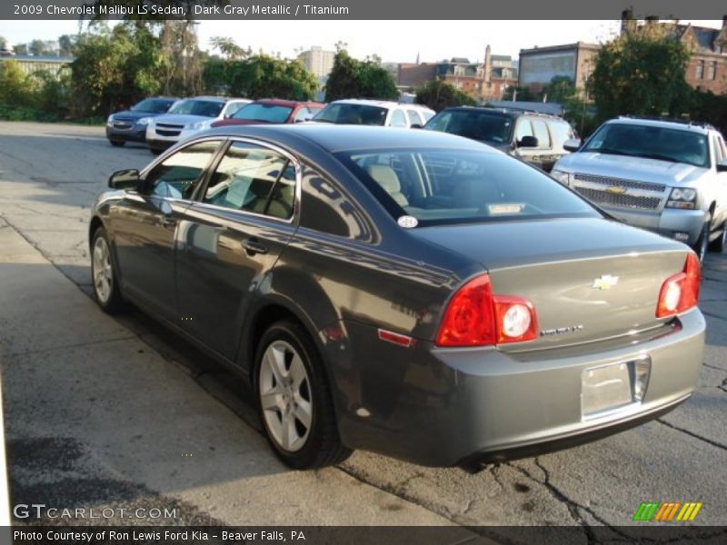 Dark Gray Metallic / Titanium 2009 Chevrolet Malibu LS Sedan