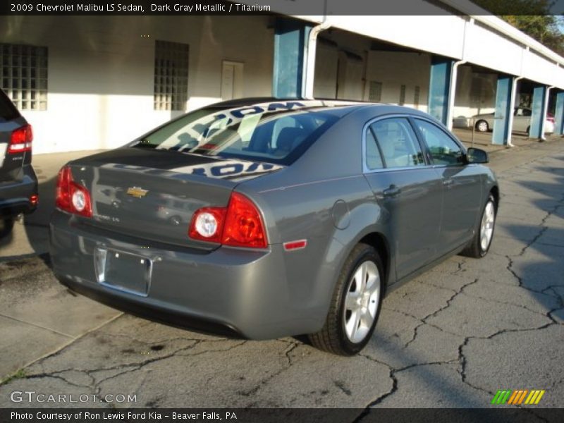 Dark Gray Metallic / Titanium 2009 Chevrolet Malibu LS Sedan