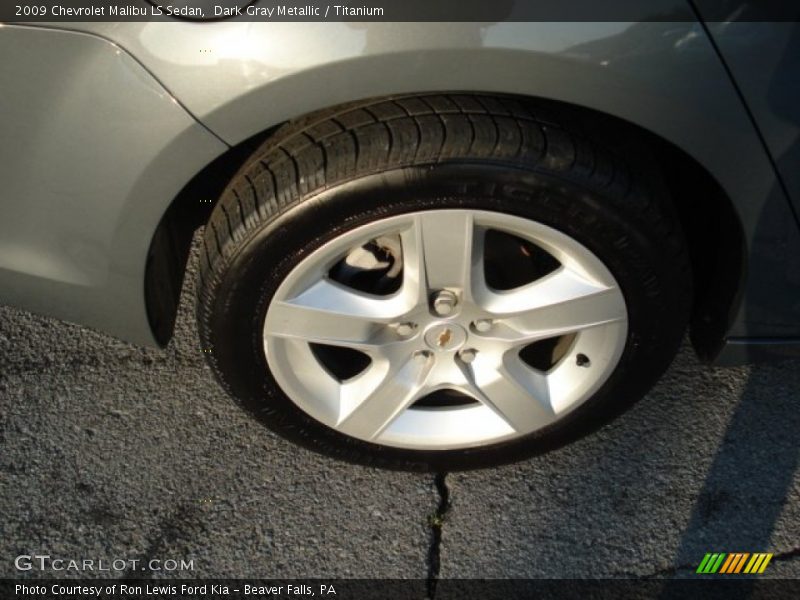 Dark Gray Metallic / Titanium 2009 Chevrolet Malibu LS Sedan