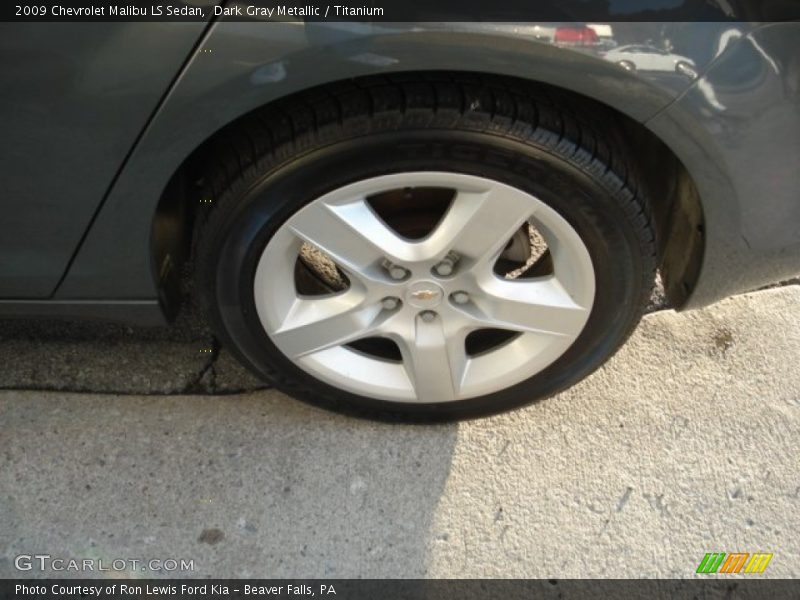 Dark Gray Metallic / Titanium 2009 Chevrolet Malibu LS Sedan