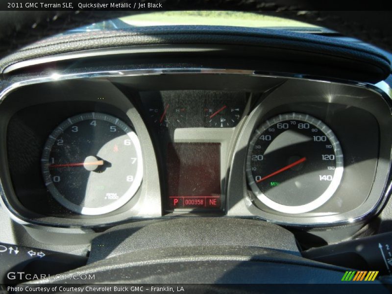 Quicksilver Metallic / Jet Black 2011 GMC Terrain SLE
