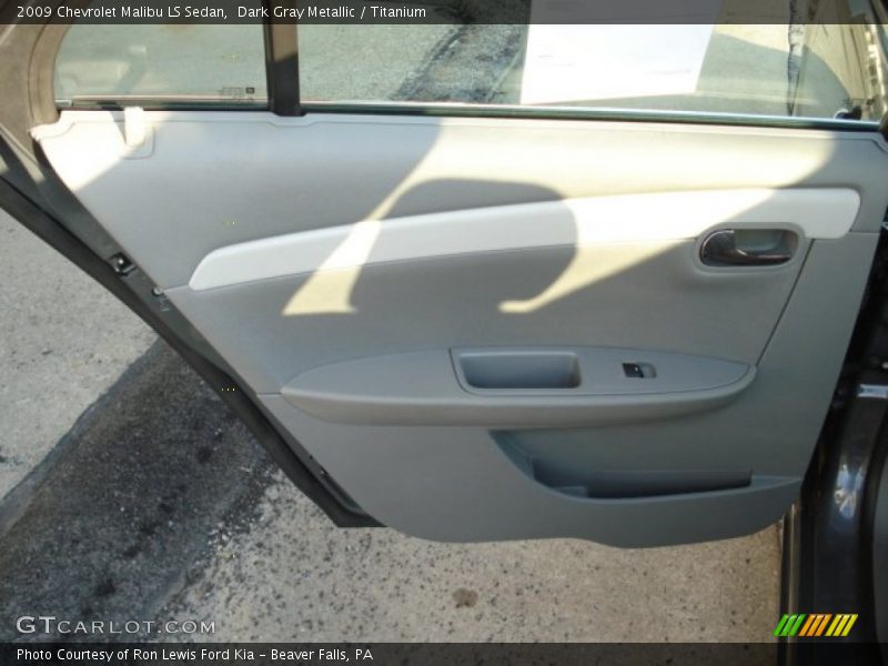 Dark Gray Metallic / Titanium 2009 Chevrolet Malibu LS Sedan