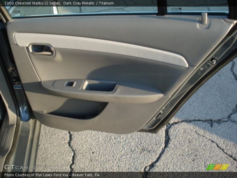 Dark Gray Metallic / Titanium 2009 Chevrolet Malibu LS Sedan