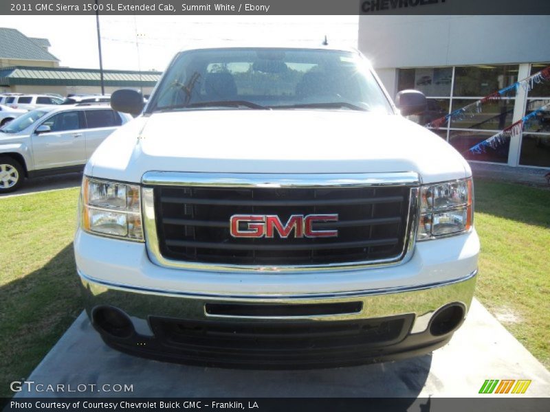 Summit White / Ebony 2011 GMC Sierra 1500 SL Extended Cab