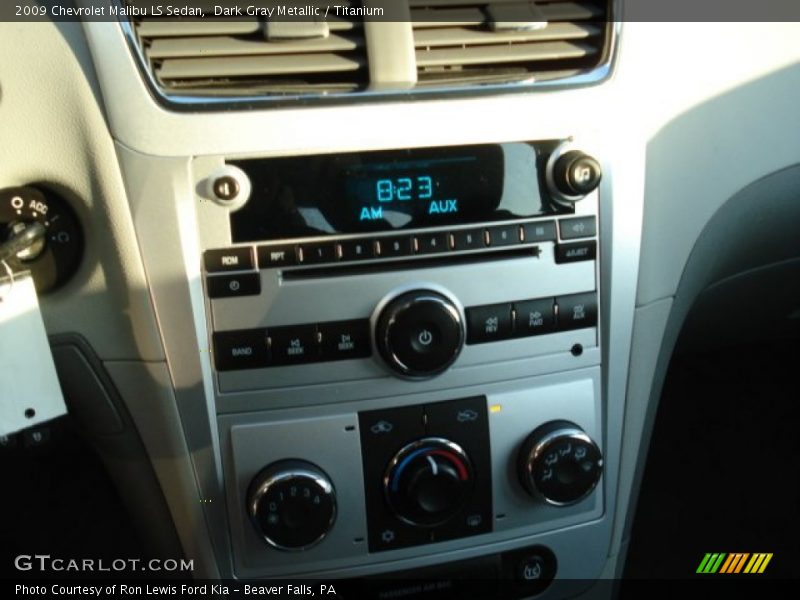 Dark Gray Metallic / Titanium 2009 Chevrolet Malibu LS Sedan