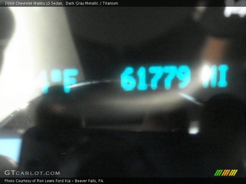 Dark Gray Metallic / Titanium 2009 Chevrolet Malibu LS Sedan