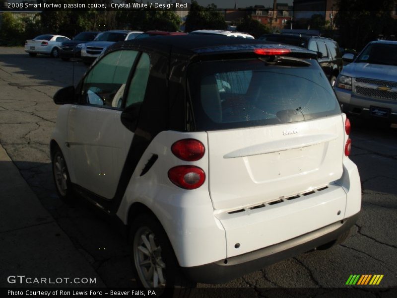 Crystal White / Design Red 2008 Smart fortwo passion coupe