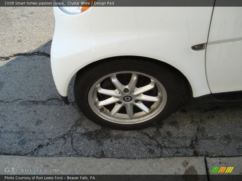 Crystal White / Design Red 2008 Smart fortwo passion coupe
