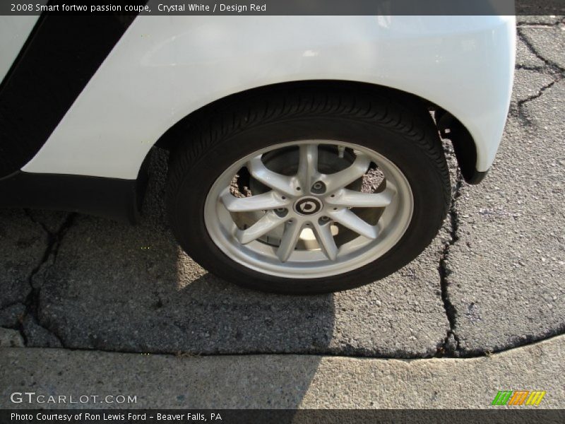 Crystal White / Design Red 2008 Smart fortwo passion coupe