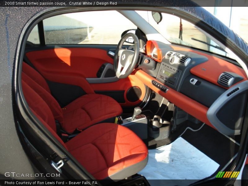  2008 fortwo passion coupe Design Red Interior