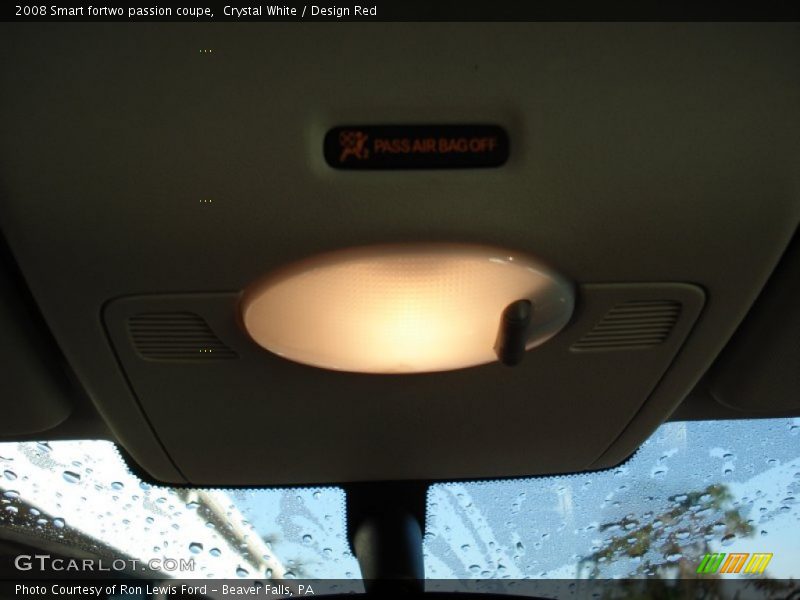 Crystal White / Design Red 2008 Smart fortwo passion coupe