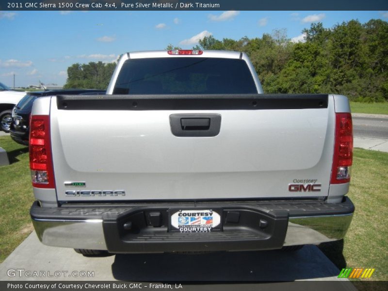 Pure Silver Metallic / Dark Titanium 2011 GMC Sierra 1500 Crew Cab 4x4