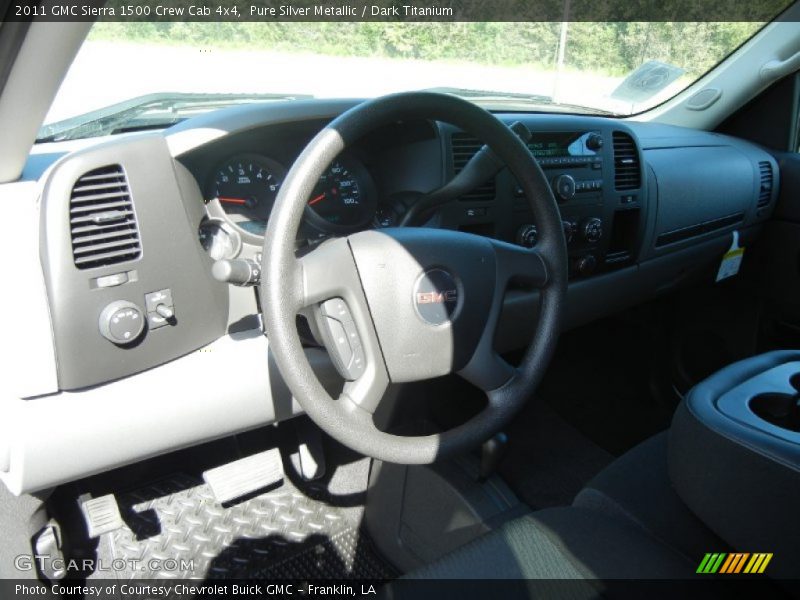 Pure Silver Metallic / Dark Titanium 2011 GMC Sierra 1500 Crew Cab 4x4