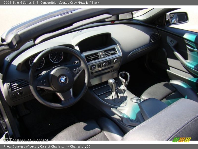 Stratus Grey Metallic / Black 2005 BMW 6 Series 645i Convertible