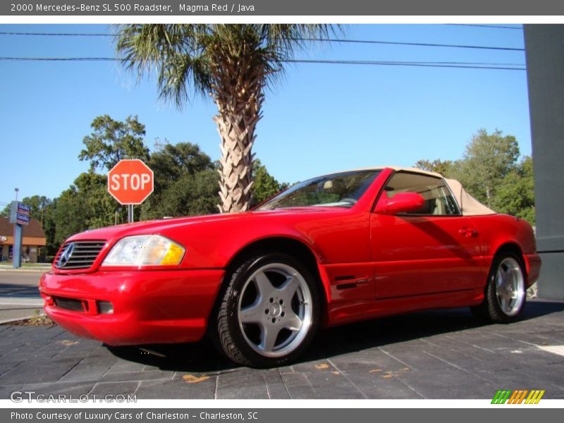 Magma Red / Java 2000 Mercedes-Benz SL 500 Roadster
