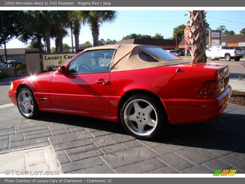 Magma Red / Java 2000 Mercedes-Benz SL 500 Roadster