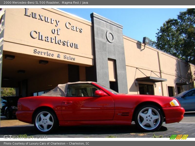 Magma Red / Java 2000 Mercedes-Benz SL 500 Roadster