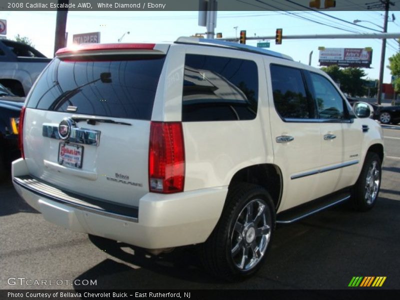 White Diamond / Ebony 2008 Cadillac Escalade AWD