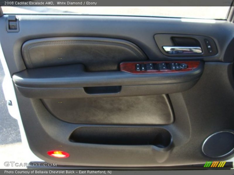 White Diamond / Ebony 2008 Cadillac Escalade AWD