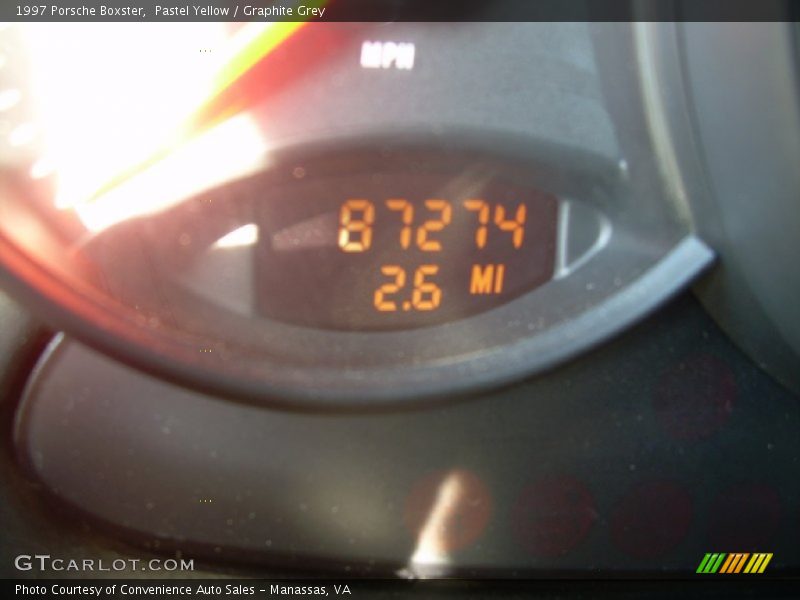 Pastel Yellow / Graphite Grey 1997 Porsche Boxster