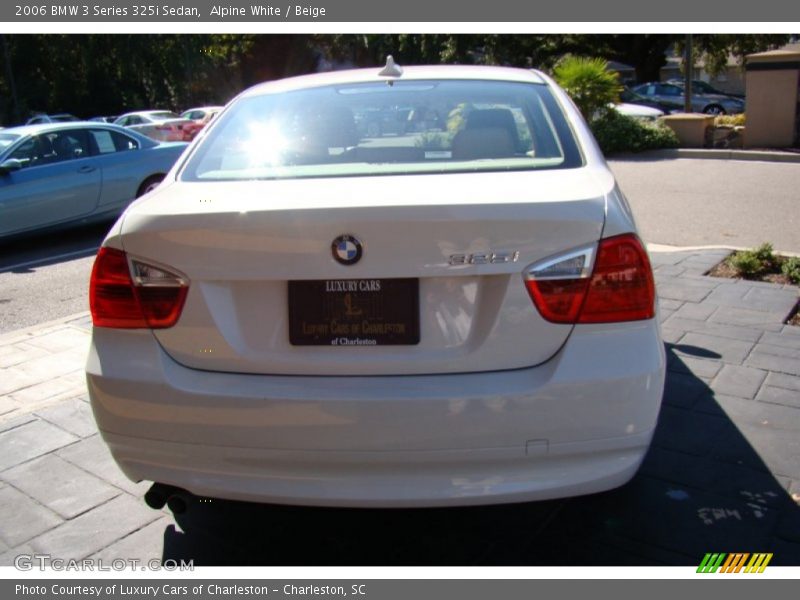 Alpine White / Beige 2006 BMW 3 Series 325i Sedan